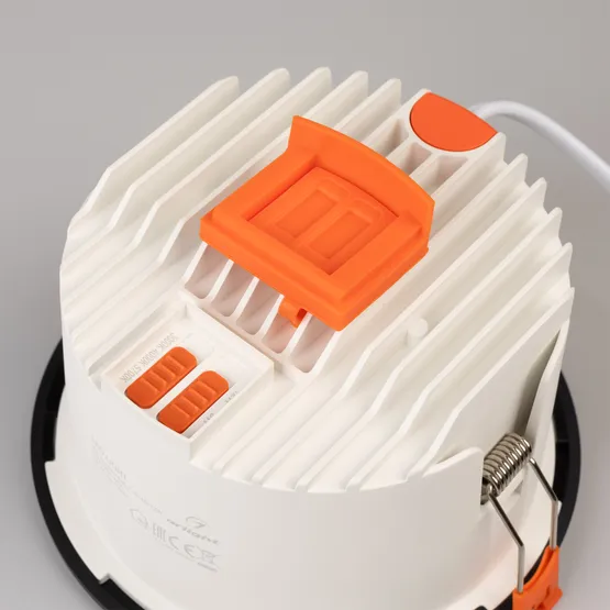 Фото #3 товара Светильник MS-ALORA-BUILT-R140-12W Day4000-MIX (BK, 60 deg, TRIAC) (Arlight, IP54 Пластик, 3 года)