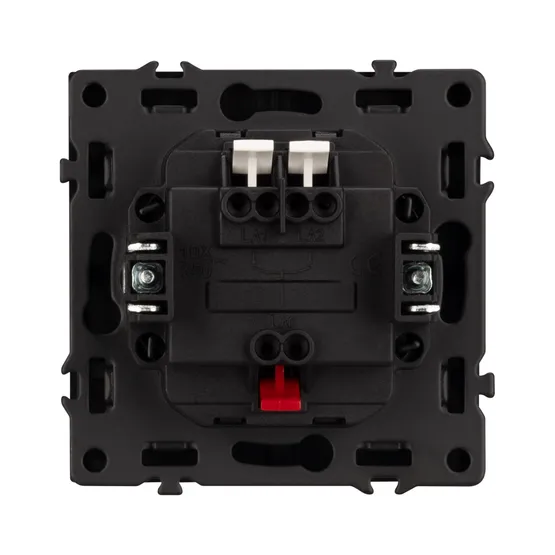 Фото #3 товара Механизм выключателя двухклавишный непроходной LED SWT-NOBE-MK02-SFPL-L-GR (230V, 10A) (Arlight, Серый базальт)