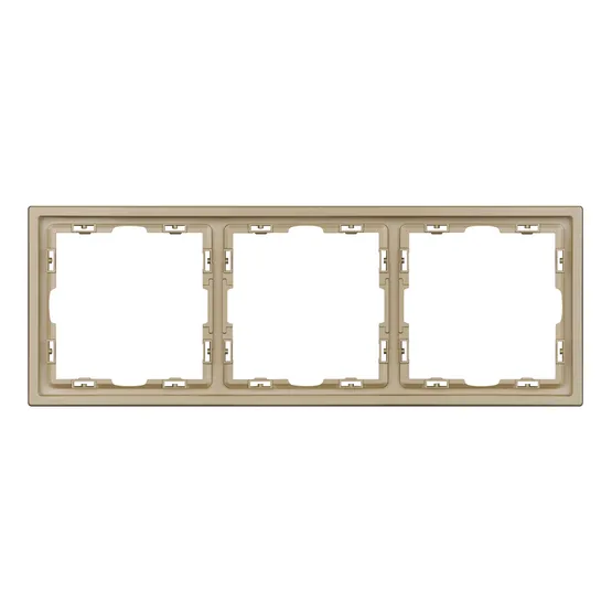 Фото #3 товара Рамка пластиковая FRM-NOBE-SFPL-3-GD (Arlight, Золотой песок)