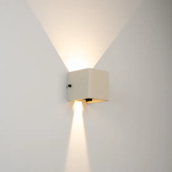 Фото #6 товара Светильник LGD-PERAN-WALL-S120x120-6W Warm3000 (WH, 0-80 deg, 230V) (Arlight, IP65 Бетон, 3 года)