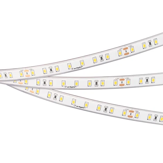 Фото #2 товара Светодиодная лента герметичная RTW-PS-A80-12mm 24V Warm2400 (4.8 W/m, IP67, TWP100, 5m) (Arlight, -)