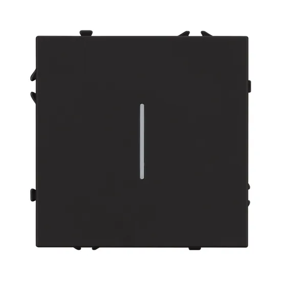 Фото #2 товара Механизм выключателя одноклавишный непроходной LED SWT-NOBE-MK01-SFPL-L-BK (230V, 10A) (Arlight, Черный оникс)