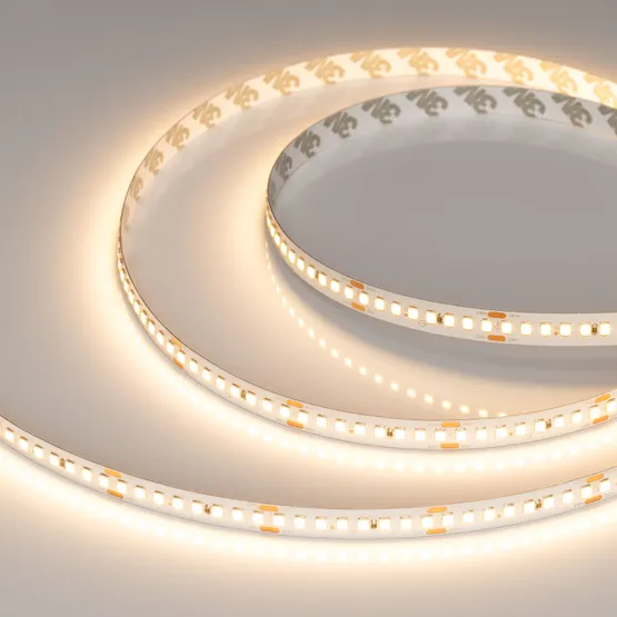 Фото #1 товара Светодиодная лента RT-A192-10mm 24V Warm2700 (17.6 W/m, IP20, 5m) (Arlight, высок.эфф.150 лм/Вт)