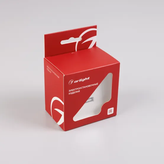 Фото #4 товара Механизм USB розетки SCT-TENDO-MUAC-PL-WH (5V, 3A, QC3) (Arlight, Белый)