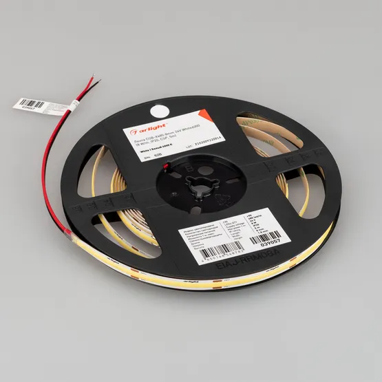 Фото #3 товара Светодиодная лента COB-X480-8mm 24V White6000 (8 W/m, IP20, CSP, 5m) (Arlight, -)