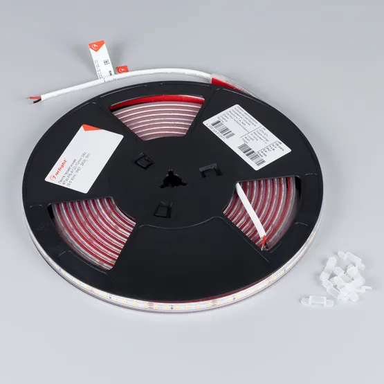 Фото #2 товара Светодиодная лента герметичная RTW-PS-A120-10mm 24V Warm2700 (9.6 W/m, IP67, 2835, 5m) (Arlight, 9.6 Вт/м, IP67)