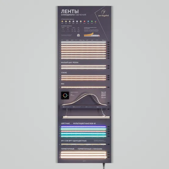 Фото #7 товара Стенд Ленты ARL-COB-01-1760х600mm (230V) (Arlight, -)