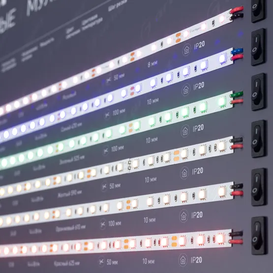 Фото #6 товара Стенд Ленты Мультицветные ARL-RGB-04-830x600mm (230V) (Arlight, -)