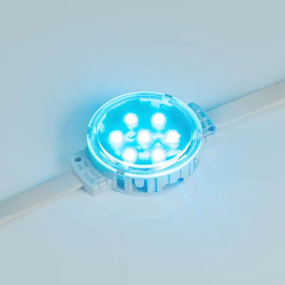 Фото #2 товара Модуль управляемый SPI-F7-D50 24V RGB-RAM-Auto (1.25W, IP68, 120 deg) (Arlight, Пластик, 3 года)