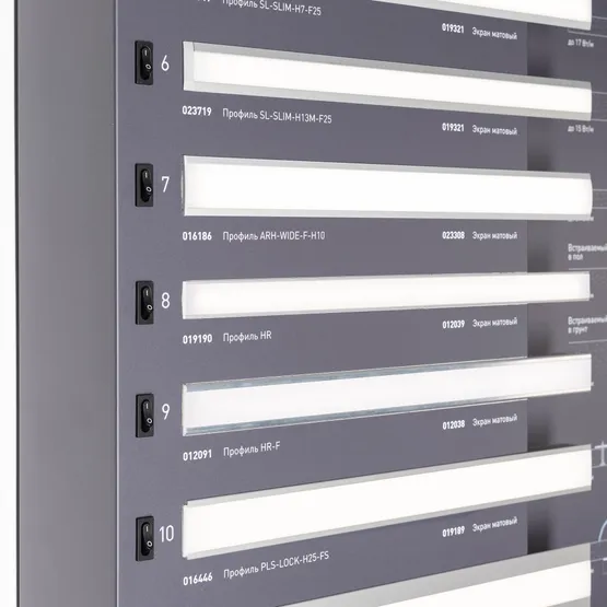 Фото #4 товара Стенд Профиль Встраиваемый LUX-E13-1760x600mm (DB 3мм, пленка, подсветка) (Arlight, -)