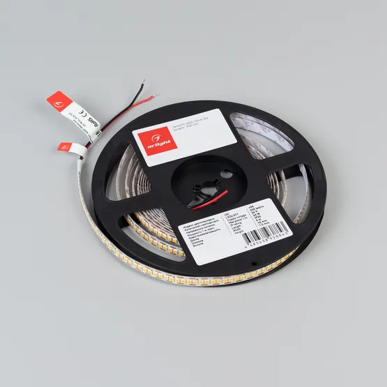 Фото #2 товара Светодиодная лента FC-A240-10mm 24V Warm2700-CX1 (24 W/m, IP20, 5m) (Arlight, резка 1 светодиод)