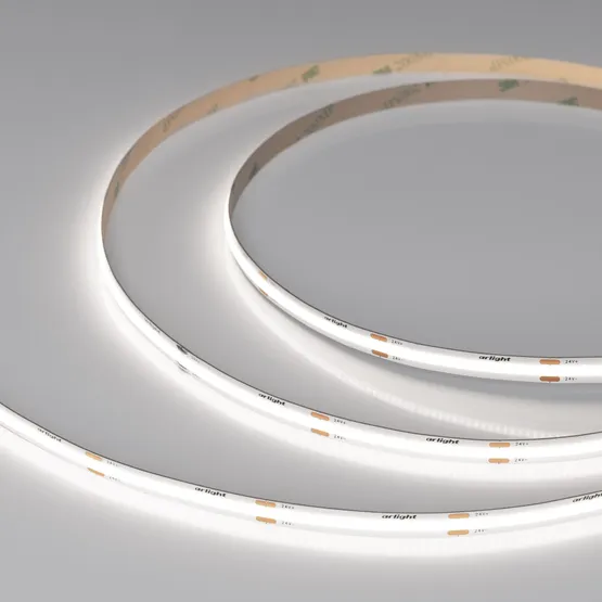 Фото #4 товара Светодиодная лента COB-X480-8mm 24V White6000 (8 W/m, IP20, CSP, 5m) (Arlight, -)