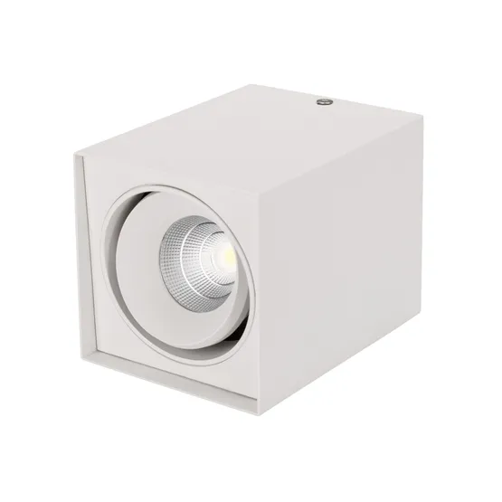 Фото #4 товара Светильник SP-CUBUS-S100x100-11W Warm3000 (WH, 40 deg, 230V) (Arlight, IP20 Металл, 3 года)