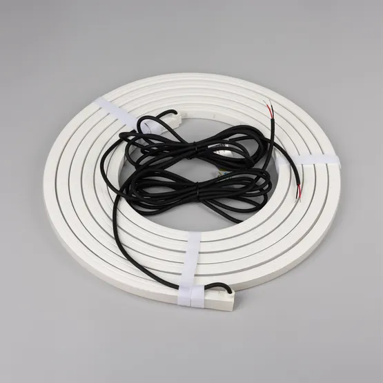 Фото #4 товара Светодиодная лента герметичная NOVA-TOP-PU-A120-16x15mm 24V Warm3000 (10 W/m, IP68, 5m, wire x2) (Arlight, Полиуретан)