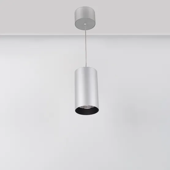 Фото #2 товара Светильник подвесной SP-POLO-R85-2-15W Day White 40deg (Silver, Black Ring) (Arlight, IP20 Металл, 3 года)