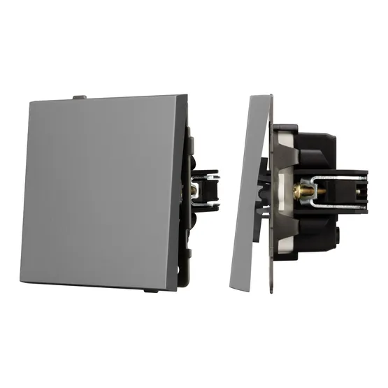 Фото #1 товара Механизм звонкового выключателя SWT-TENDO-MKR1-PL-GR (230V, 10A) (Arlight, Графитовый)