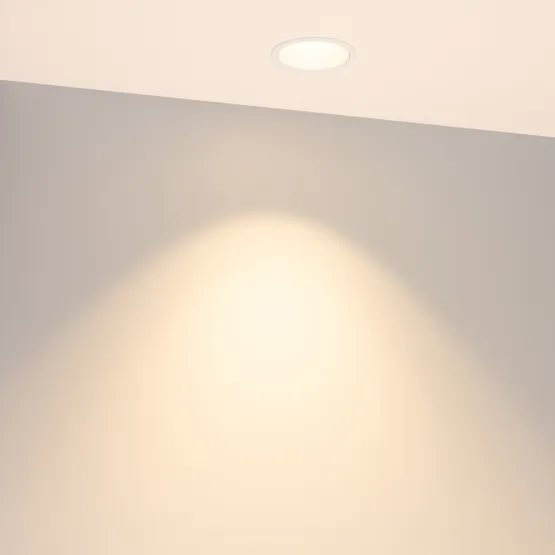 Фото #4 товара Светильник MS-ARADO-BUILT-R75-12W Warm3000 (WH-WH, 55 deg, 230V) (Arlight, IP20 Металл, 5 лет)