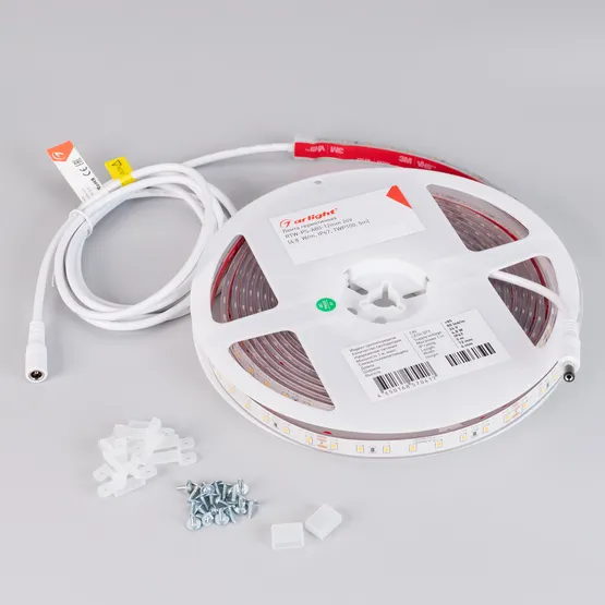 Фото #3 товара Светодиодная лента герметичная RTW-PS-A80-12mm 24V Warm2400 (4.8 W/m, IP67, TWP100, 5m) (Arlight, -)