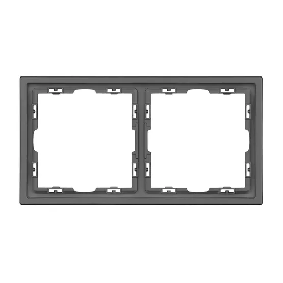 Фото #3 товара Рамка пластиковая FRM-NOBE-SFPL-2-GR (Arlight, Серый базальт)