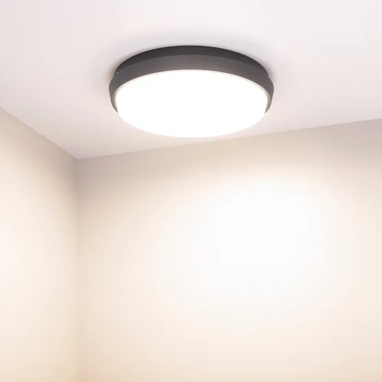 Фото #2 товара Светильник LGD-GIRO-R240-25W Day4000 (GR, 110 deg, 230V) (Arlight, IP54 Металл, 3 года)