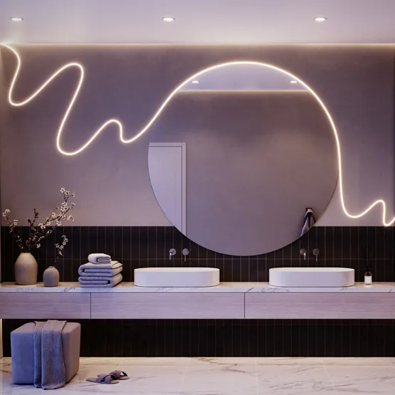 Фото #5 товара Светодиодная лента герметичная HALO-SIDE-A160-06x13mm 24V Day4000 (10 W/m, IP67, 5m, wire x1) (Arlight, Вывод прямой, 3 года)