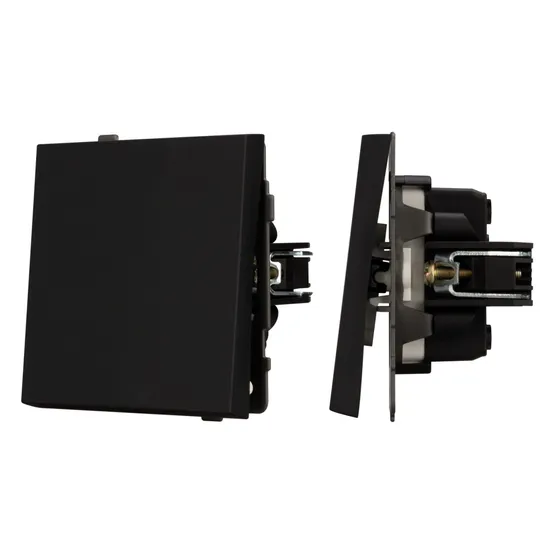 Фото #1 товара Механизм звонкового выключателя SWT-TENDO-MKR1-SFPL-BK (230V, 10A) (Arlight, Матовый черный)