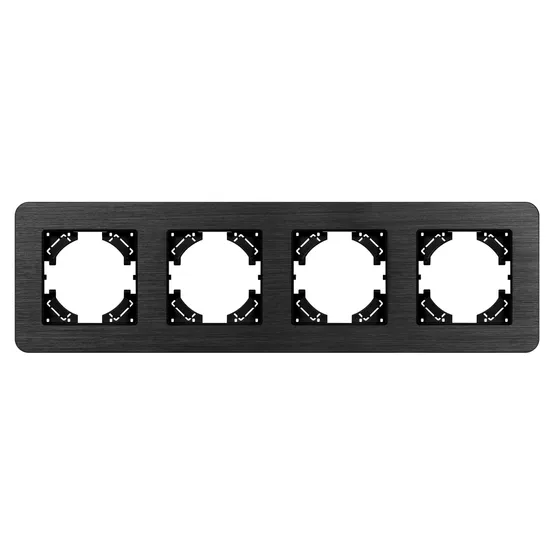 Фото #3 товара Рамка алюминиевая FRM-AKIRY-AL-4-BK (Arlight, -)