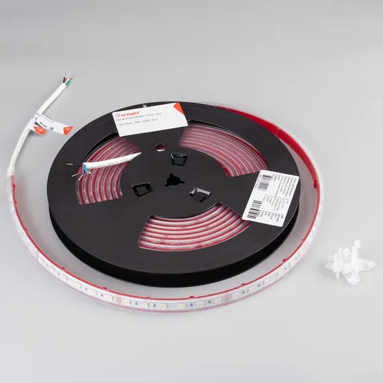 Фото #3 товара Светодиодная лента RTW-PS-B60-14mm 24V RGBW-White-4-in-1 (19.2 W/m, IP67, 5060, 5m) (Arlight, 19.2 Вт/м, IP67)