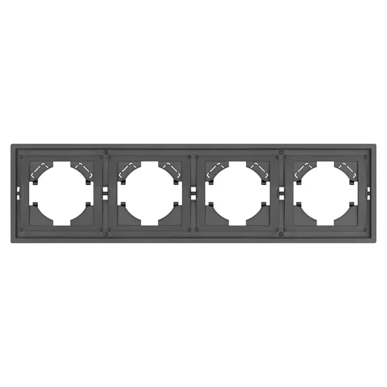 Фото #2 товара Рамка пластиковая FRM-TENDO-SFPL-4-GR (Arlight, Матовый графитовый)