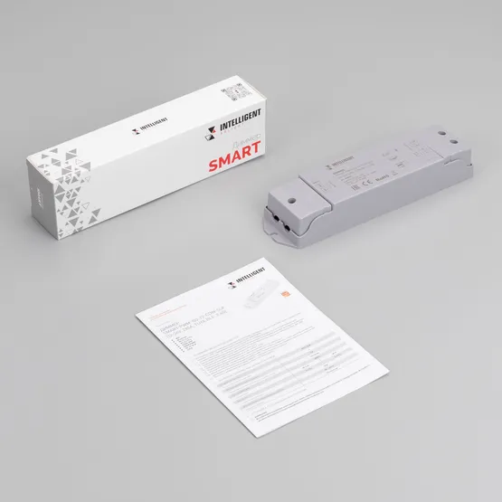 Фото #3 товара INTELLIGENT ARLIGHT Диммер SMART-PWM-102-72-CDW-SUF (12-36V, 2x5A, TUYA BLE, 2.4G) (IARL, Контроллер)