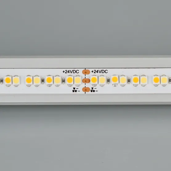 Фото #3 товара Светодиодная лента RT 6-5000 24V White-MIX 4x (3528, 240 LED/m, LUX) (Arlight, Изменяемая ЦТ)