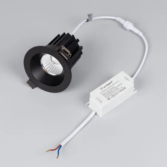 Фото #5 товара Светильник MS-ATOLL-BUILT-R86-10W Day4000 (BK, 60 deg, 230V) (Arlight, IP54 Металл, 5 лет)