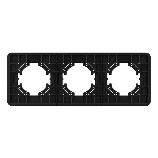 Фото #2 товара Рамка алюминиевая FRM-AKIRY-AL-3-BK (Arlight, -)