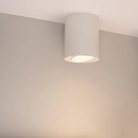 Фото #4 товара Светильник SP-FOCUS-R132-24W Warm3000 (WH, 50 deg, 230V) (Arlight, IP54 Металл, 5 лет)