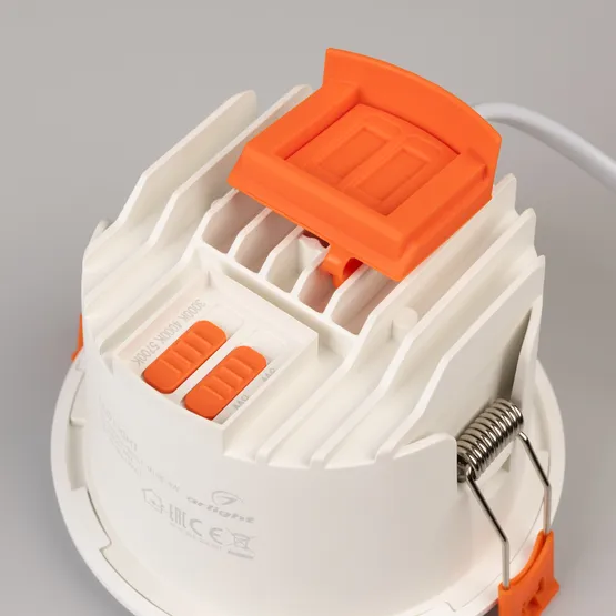 Фото #7 товара Светильник MS-ALORA-BUILT-R106-9W Day4000-MIX (WH, 40 deg, TRIAC) (Arlight, IP54 Пластик, 3 года)