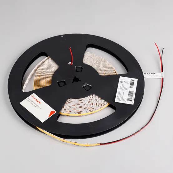 Фото #3 товара Светодиодная лента COB-X560-10mm 24V White6000 (9.6 W/m, IP20, 10m) (Arlight, 5 лет)