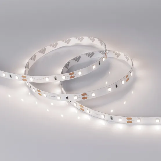 Фото #4 товара Светодиодная лента RT-A60-8mm 12V Day4000 CRI98 (4.8 W/m, IP20, 2835, 5m) (Arlight, Открытый)