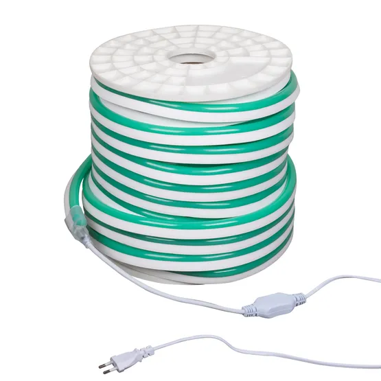 Фото #2 товара Гибкий неон ARL-CF2835-Classic-220V Green (26x15mm) (Arlight, 8 Вт/м, IP65)