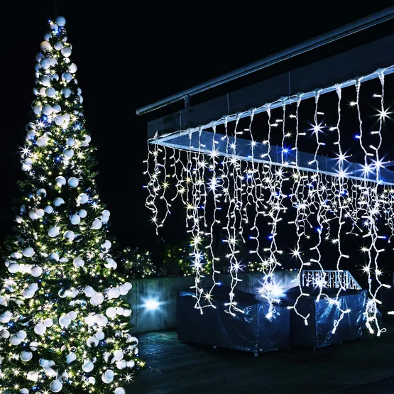 Фото #4 товара Светодиодная гирлянда ARD-EDGE-CLASSIC-2400x600-WHITE-88LED-STD BLUE (230V, 6W) (Ardecoled, IP65)