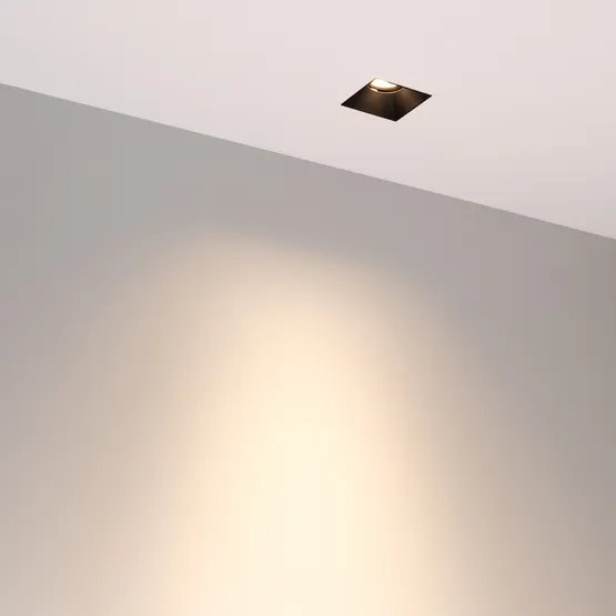 Фото #2 товара Светильник MS-RIALTO-TRIMLESS-S40x40-9W Warm3000 (BK, 36deg, 230V) (Arlight, IP20 Металл, 5 лет)