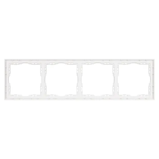 Фото #2 товара Рамка пластиковая FRM-NOBE-SFPL-4-WH (Arlight, Белый кварц)