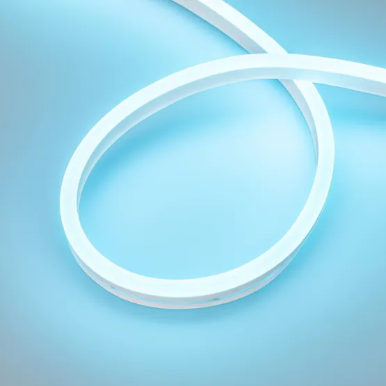 Фото #1 товара Светодиодная лента герметичная AURORA-PS-A120-16x8mm 24V Azure (10 W/m, IP65, 2835, 5m) (Arlight, Силикон, 2 года)