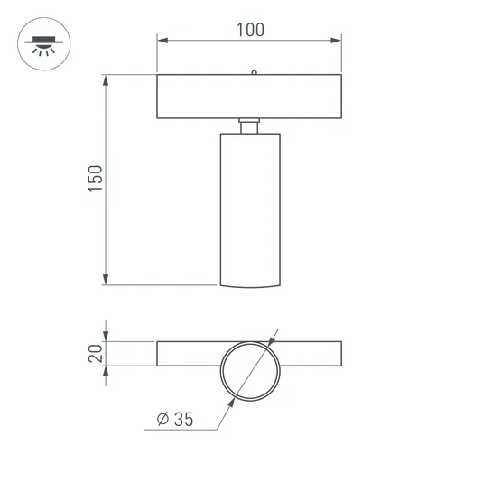 Фото #8 товара Светильник MAG-SPOT-25-R120-12W Warm3000 (BK, 30 deg, 24V) (Arlight, IP20 Металл, 5 лет)