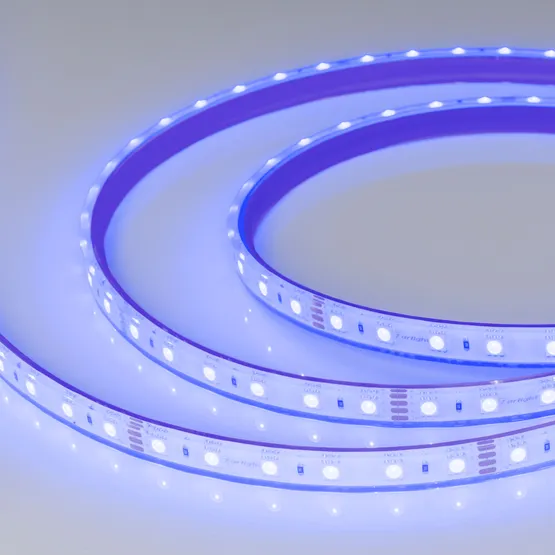 Фото #3 товара Светодиодная лента герметичная RTW-PFS-B60-13mm 24V RGB (14.4 W/m, IP68, 5060, 5m) (Arlight, 14.4 Вт/м, IP68)