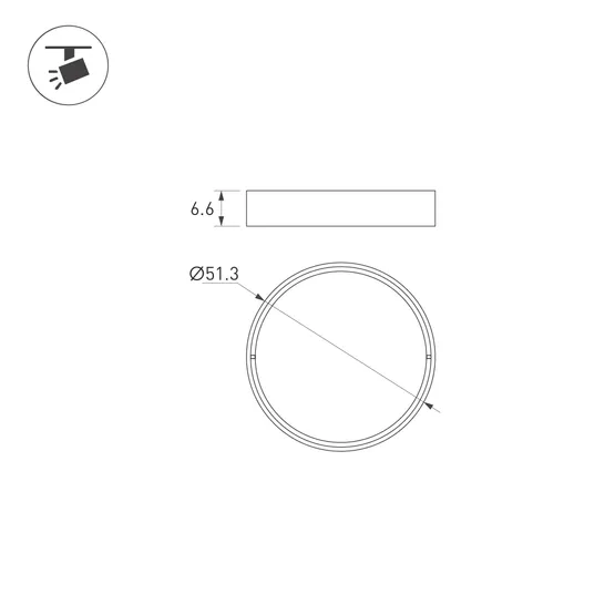 Фото #4 товара Светофильтр LGD-ARTIFACT-COLORFUL-FRAME-R55 (BK-BL) (Arlight, Металл)