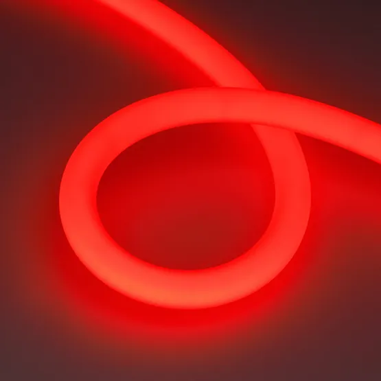 Фото #2 товара Светодиодная лента герметичная MOONLIGHT-BLACK-TOP-G280-D25mm 24V RGB 360deg (14.4 W/m, IP65, 3m, wire x1) (Arlight, Вывод прямой, 3 года)