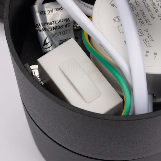 Фото #3 товара Светильник SP-POINT-SURFACE-R85-12W Warm3200-MIX (BK, 36 deg, 230V) (Arlight, IP20 Металл, 5 лет)