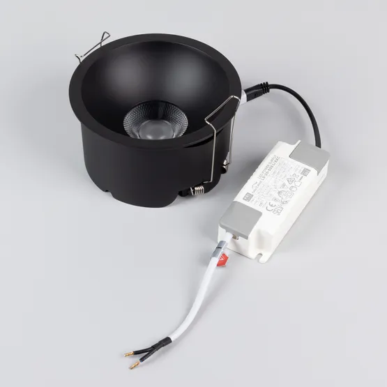 Фото #5 товара Светильник MS-HARBOR-R123-20W Day4000 (BK, 50 deg, 230V) (Arlight, IP20 Металл, 5 лет)