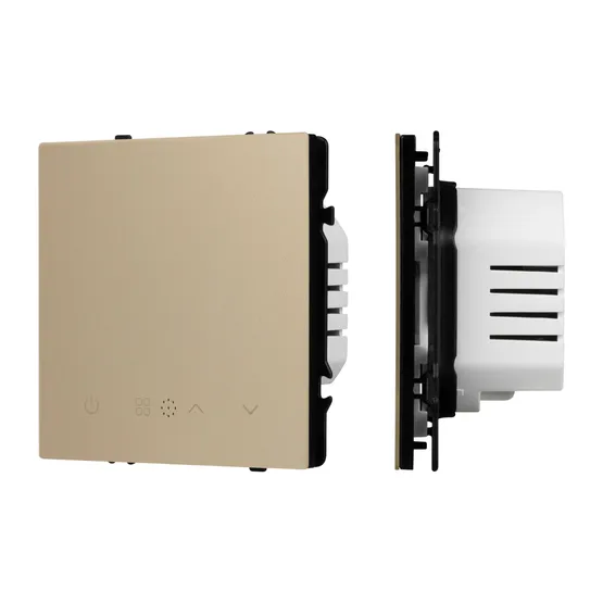 Фото товара Терморегулятор SWT-NOBE-MTE-SFPL-GD (электрический тёплый пол) (Arlight, Золотой песок)