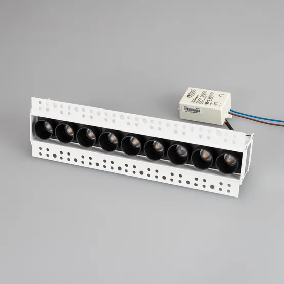 Фото #2 товара Светильник MS-ORIENT-BUILT-TRIMLESS-TC-S38x277-20W Day4000 (WH-BK, 30 deg, 230V) (Arlight, IP20 Металл, 5 лет)